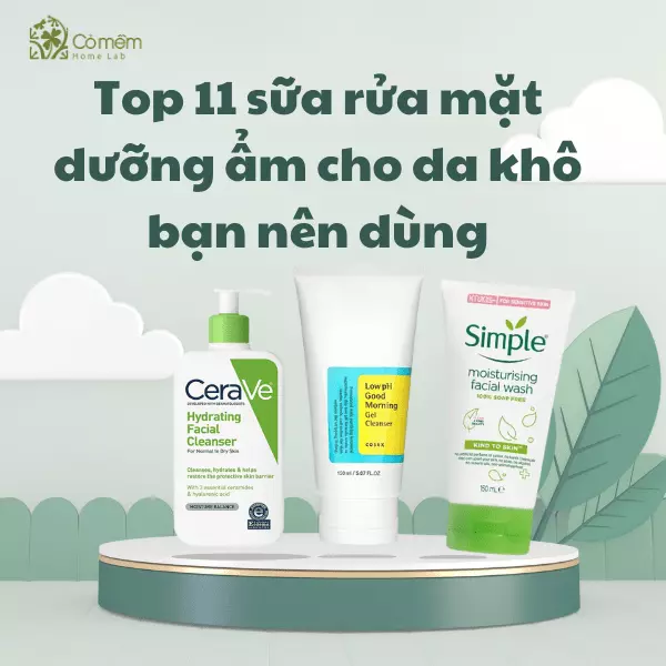 sữa rửa mặt cho da khô nhạy cảm