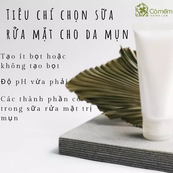 sữa rửa mặt trị mụn