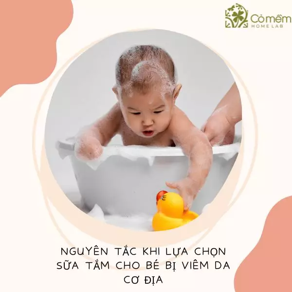 sữa tắm cho bé da nhạy cảm