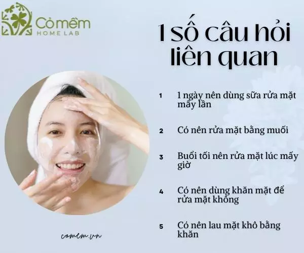 1 ngày rửa sữa rửa mặt mấy lần