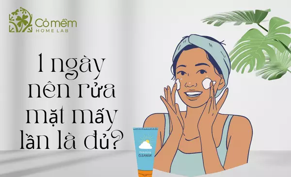 1 ngày nên rửa mặt mấy lần