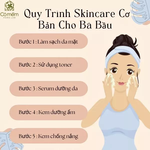 chăm sóc da cho mẹ bầu