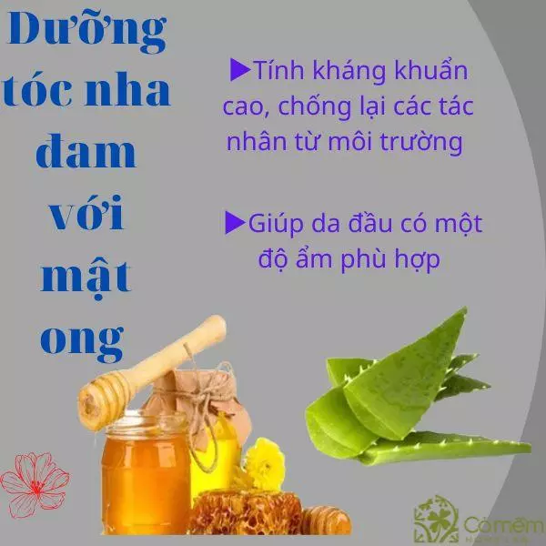 dưỡng tóc bằng gel nha đam