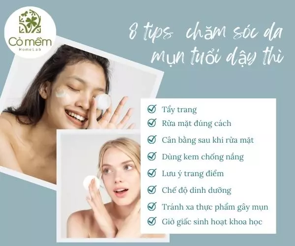 chăm sóc da mặt tuổi dậy thì