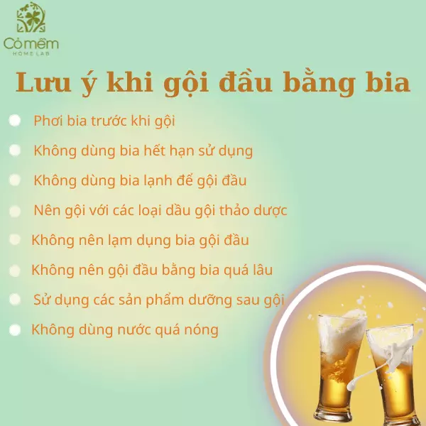 cách gội đầu bằng bia để trị gàu