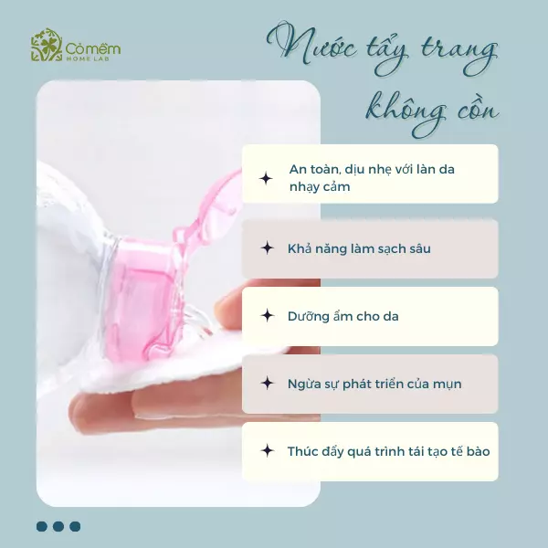 nước tẩy trang không cồn cho da dầu