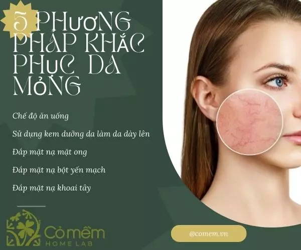 serum phục hồi da mỏng nổi mạch máu