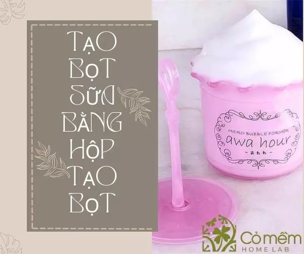 tạo bọt sữa rửa mặt