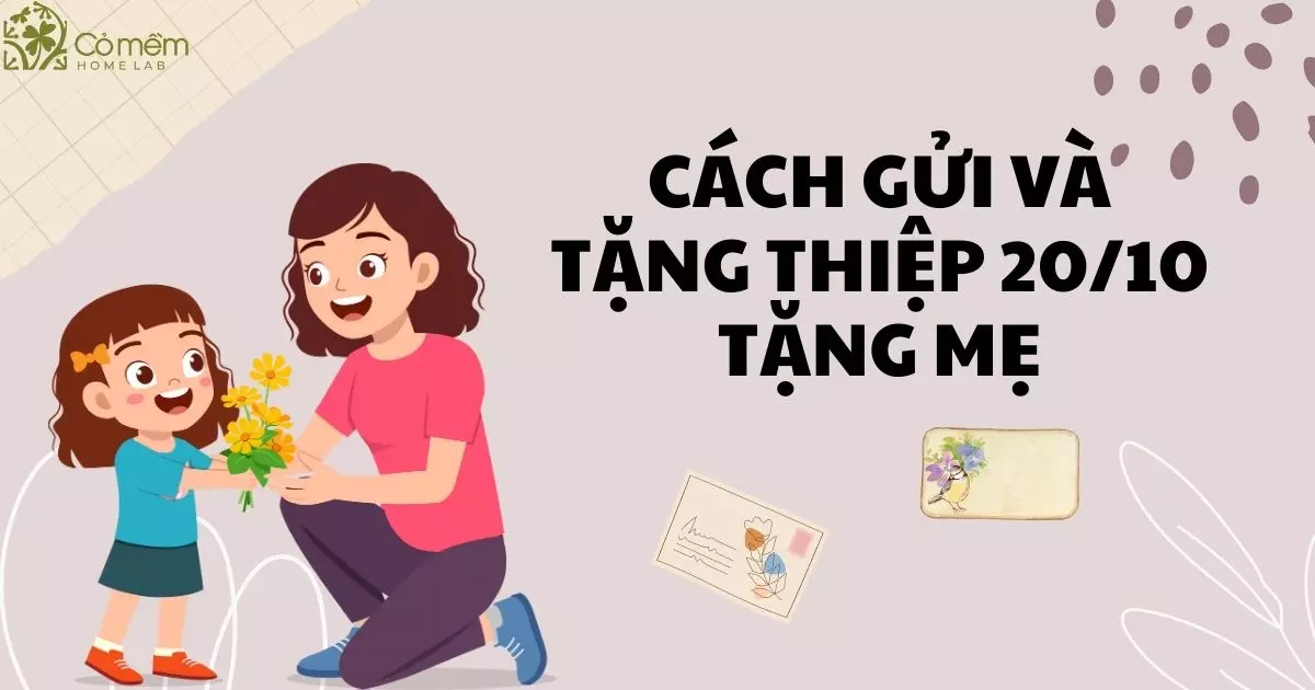 cách làm thiệp 20/10 tặng mẹ