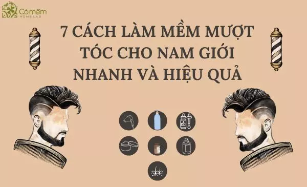 cách làm tóc mềm mượt cho nam