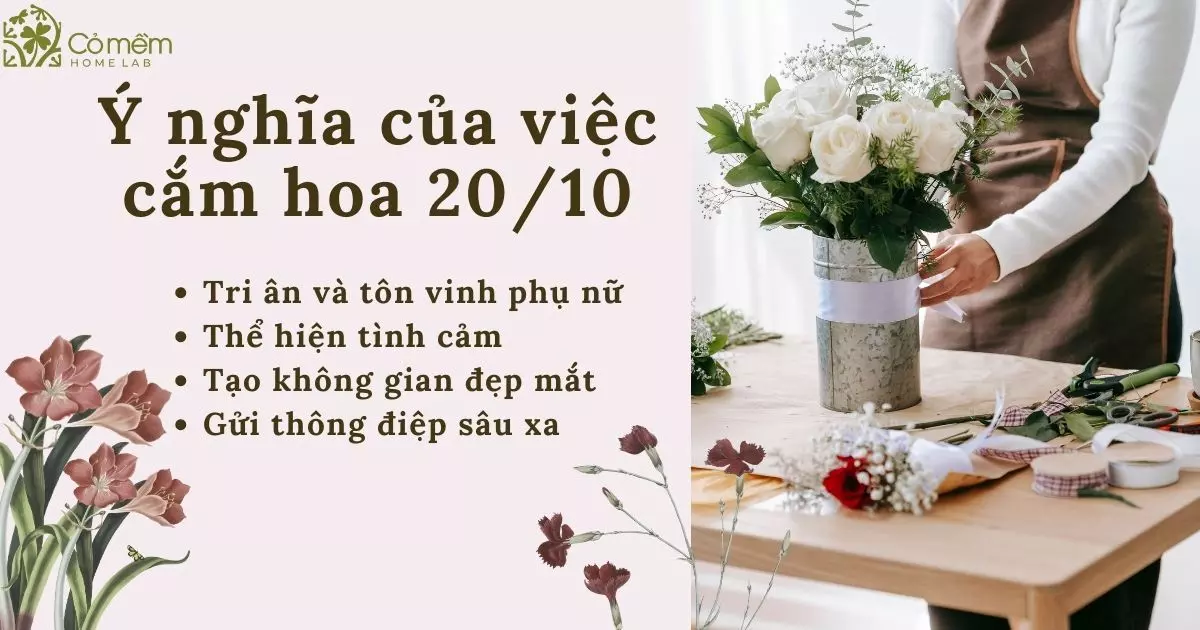 cắm hoa 20/10