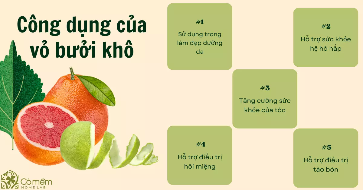 vỏ bưởi khô