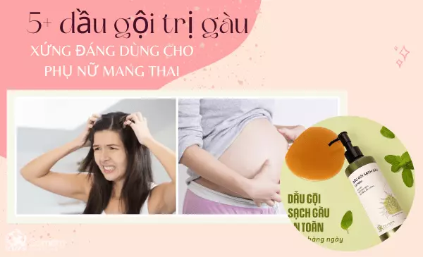 5++Dầu gội trị gàu cho phụ nữ mang thai XOÁ TAN ngứa, nhờn