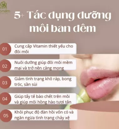 #7 Thỏi Son Dưỡng Môi Ban Đêm Hiệu Quả Được Yêu Thích
