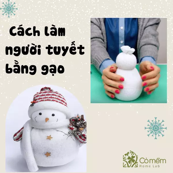 làm người tuyết handmade