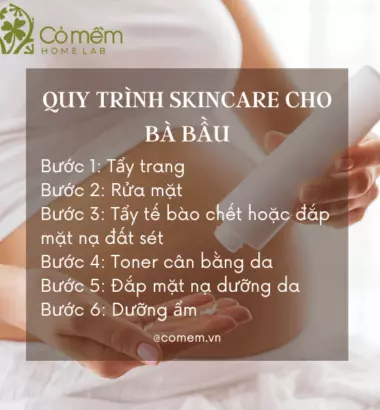 #6 BƯỚC Skincare Cho Bà Bầu "5 PHÚT" Hiệu Quả Mỗi Ngày
