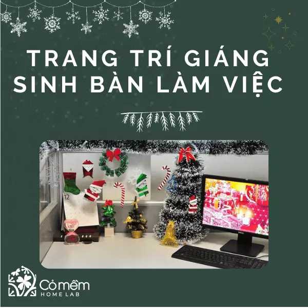 trang trí noel ở văn phòng