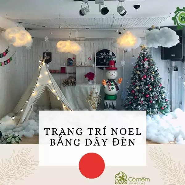 trang trí giáng sinh cho cửa hàng