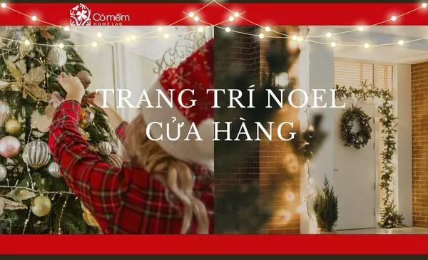 trang trí noel cửa hàng