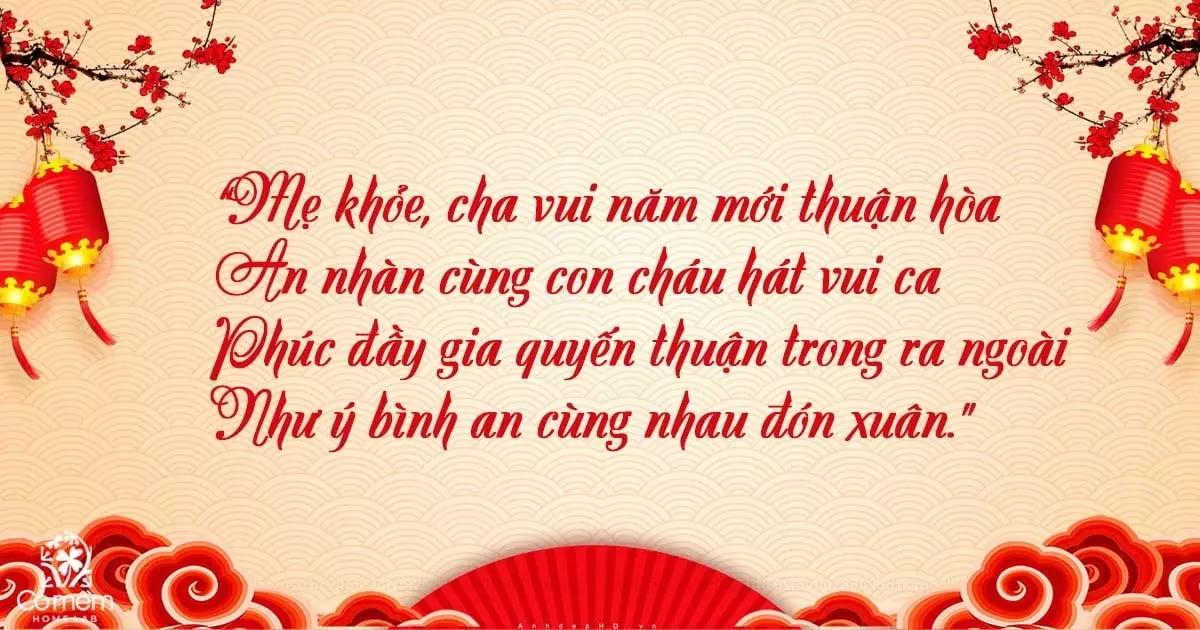 chúc tết bố mẹ