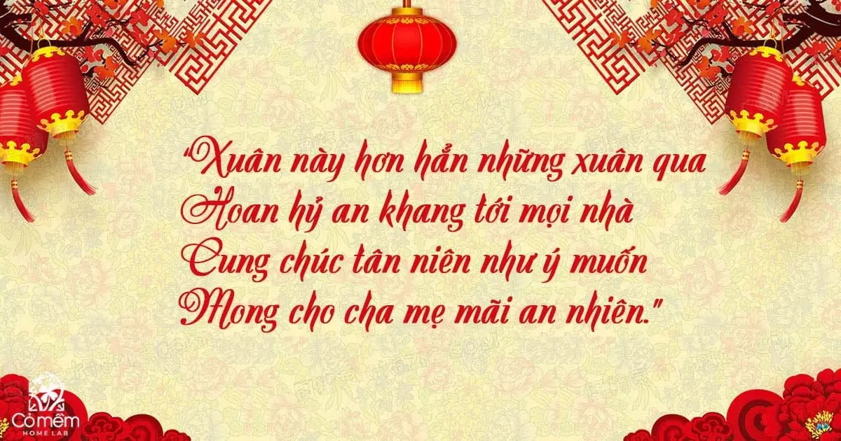 chúc tết bố mẹ