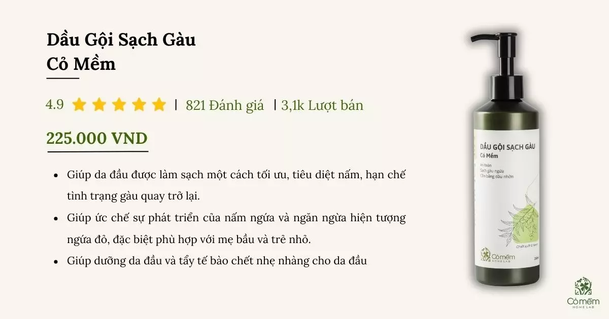 dầu gội trị gàu và rụng tóc