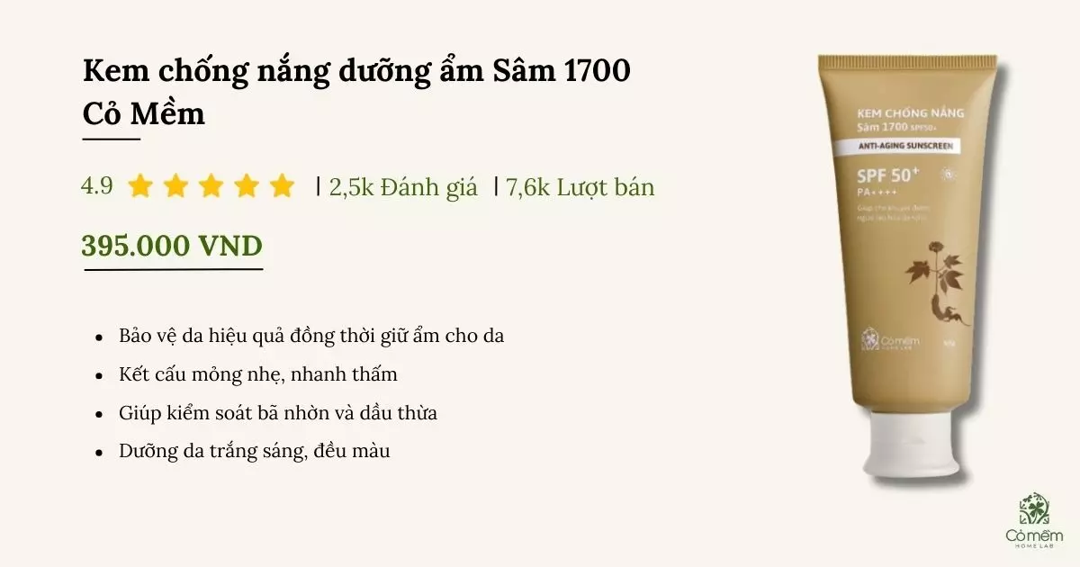 Kem chống nắng dưỡng ẩm