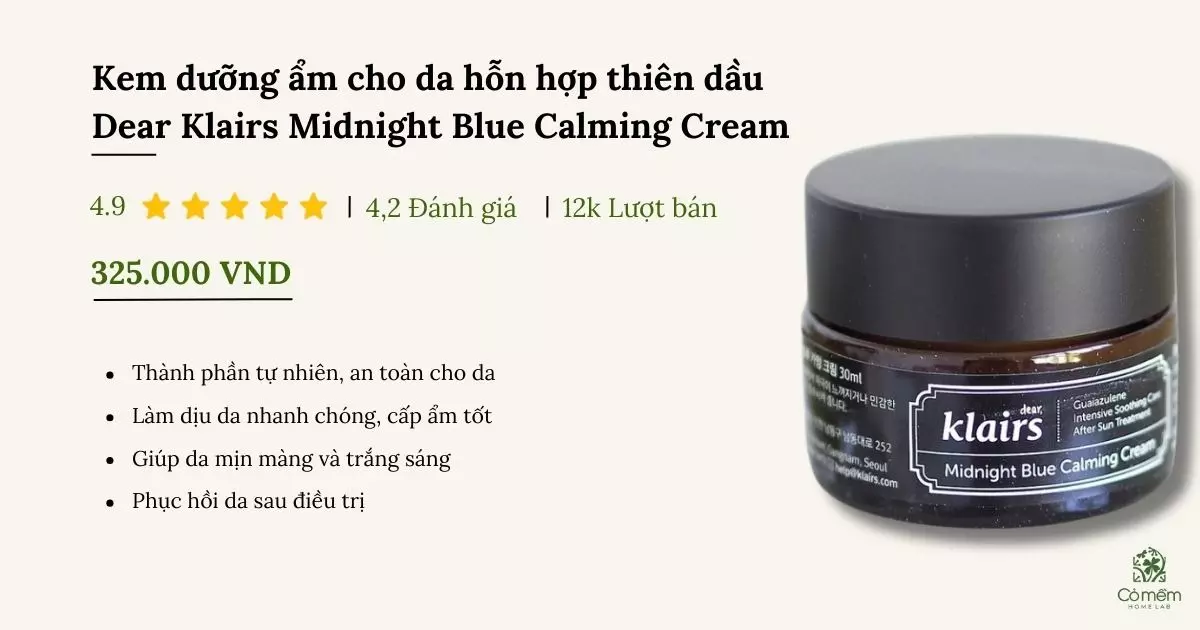 kem dưỡng ẩm cho da hỗn hợp thiên dầu