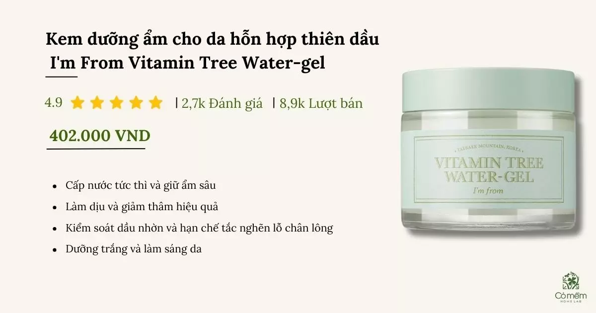 kem dưỡng ẩm cho da hỗn hợp thiên dầu