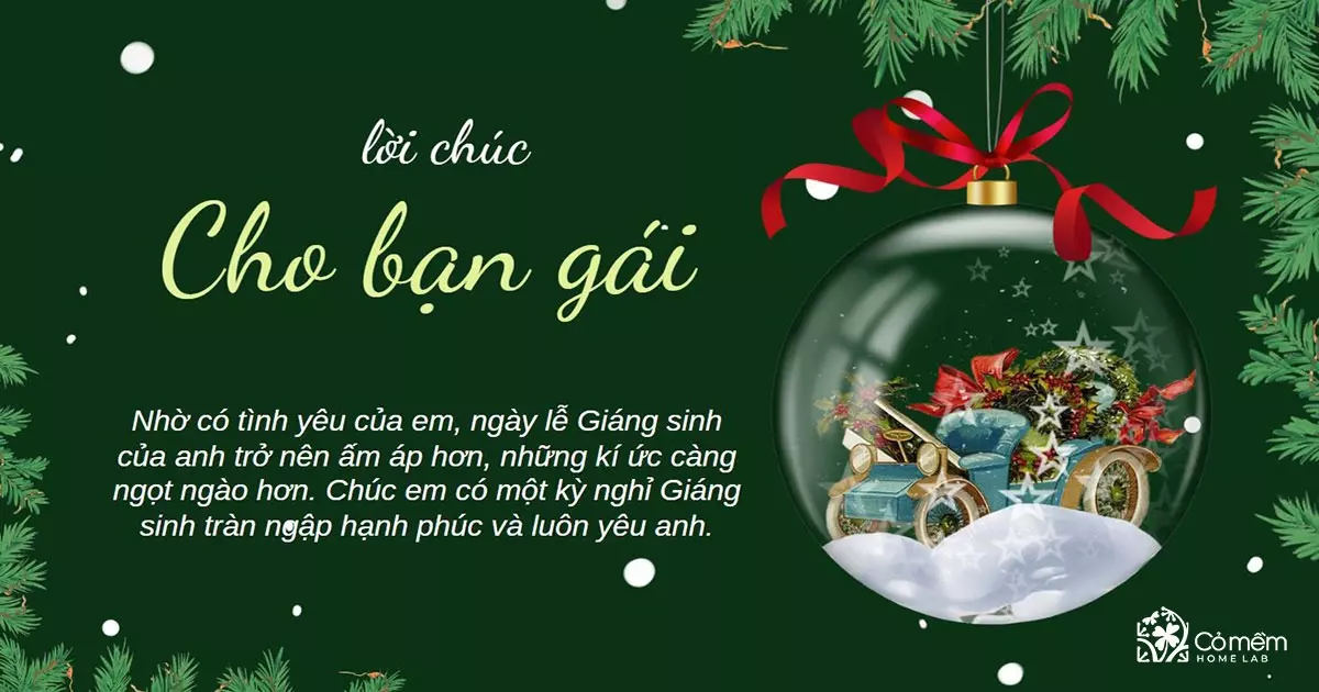 lời chúc giáng sinh cho người yêu