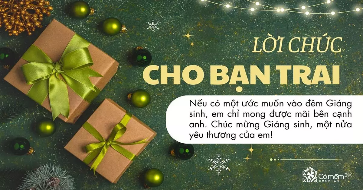 lời chúc giáng sinh cho người yêu