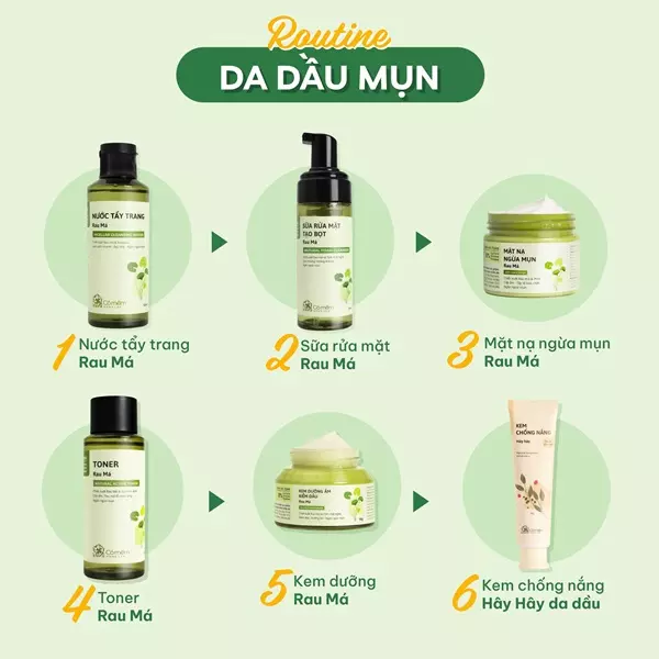 skincare cho da dầu ban ngày