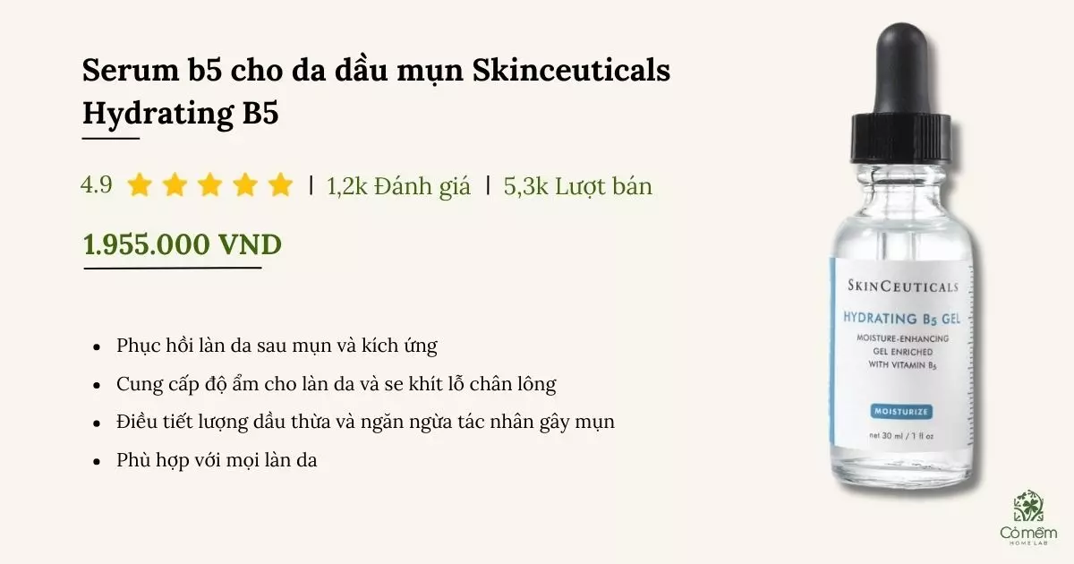 serum b5 cho da dầu mụn