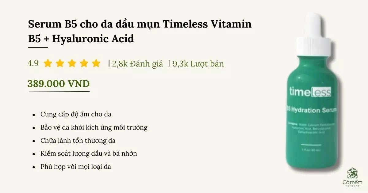 serum b5 cho da dầu mụn