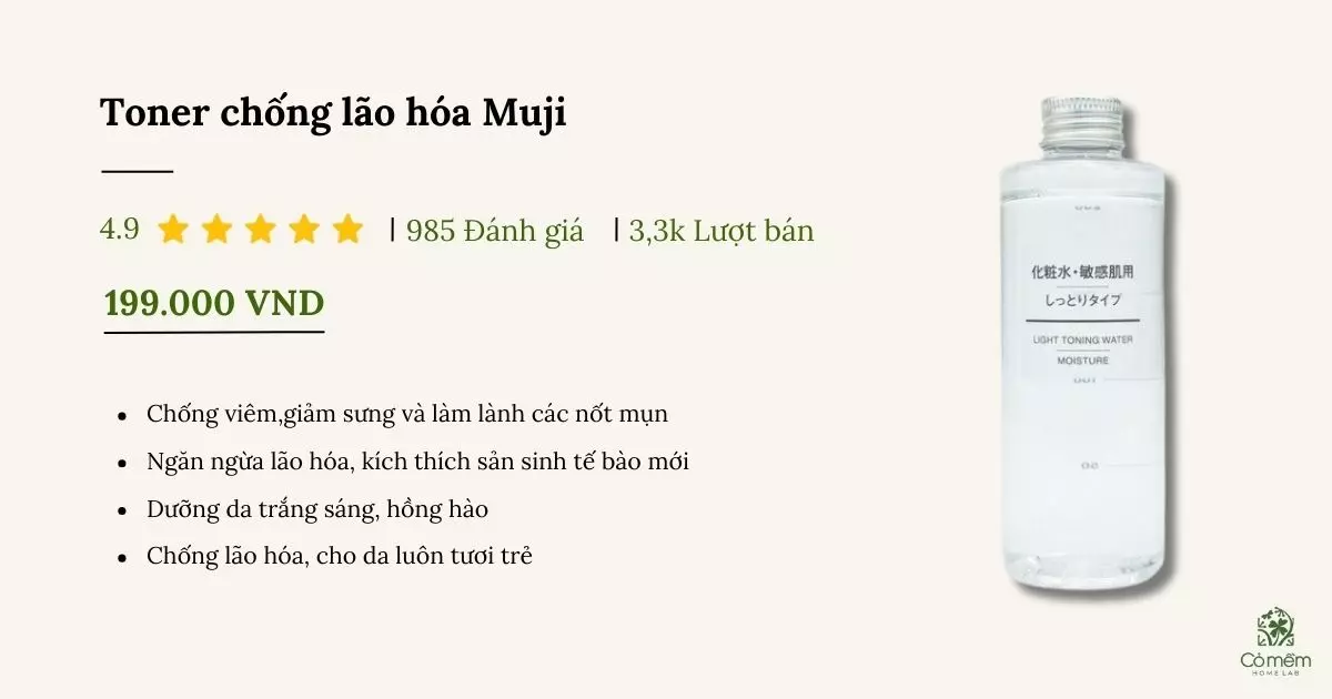 toner chống lão hoá