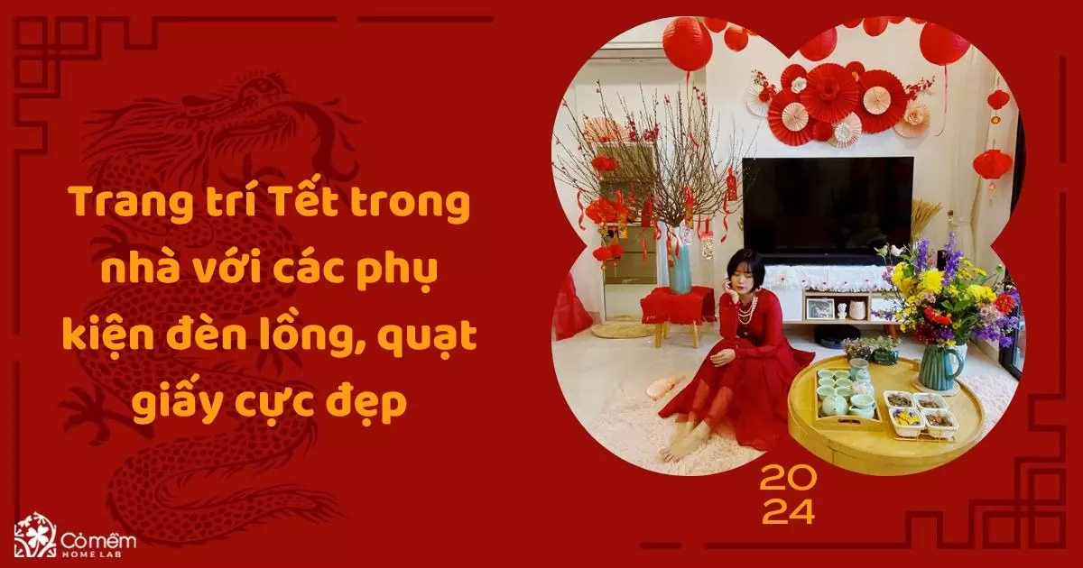 trang trí tết trong nhà