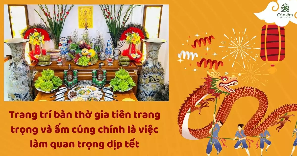 trang trí tết trong nhà