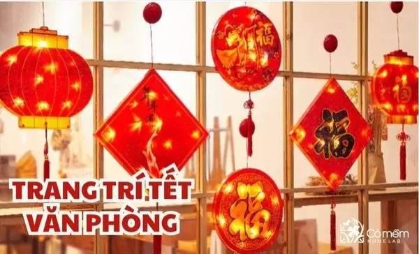 Lưu ngay ý tưởng trang trí tết văn phòng, công ty cực ấn tượng năm 2024