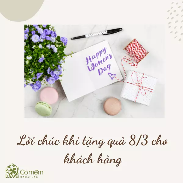 Lời chúc khi tặng quà 8 3 cho khách hàng