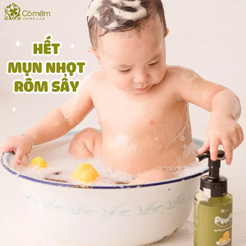 hết mụn nhọt rôm sẩy