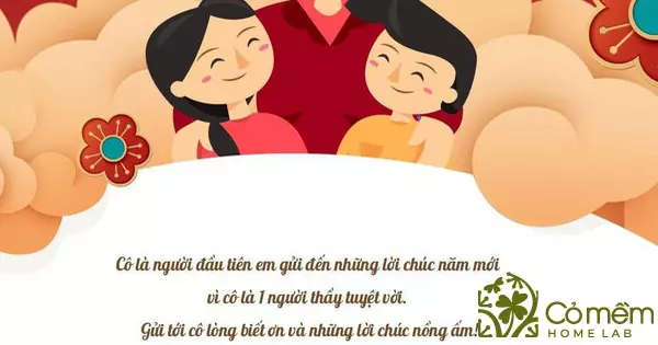 lời chúc tết cho cô giáo