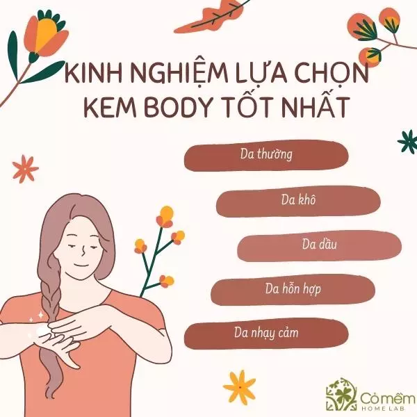 những loại kem body tốt nhất hiện nay