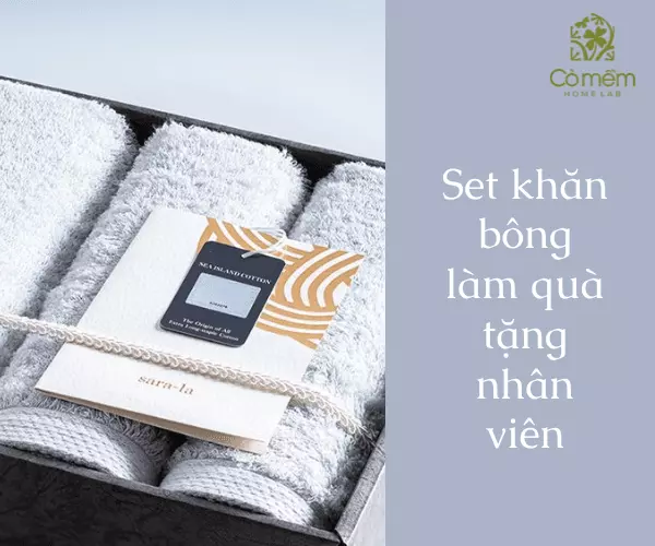 Set khăn bông làm quà tặng ý nghĩa, tinh tế cho nhân viên