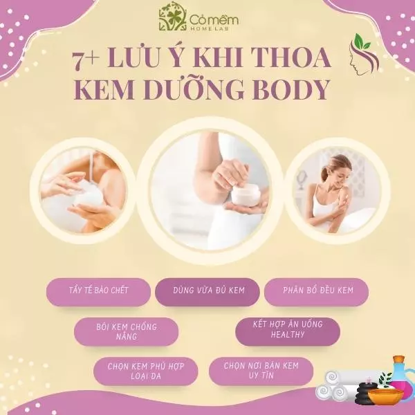 thoa kem body trắng da