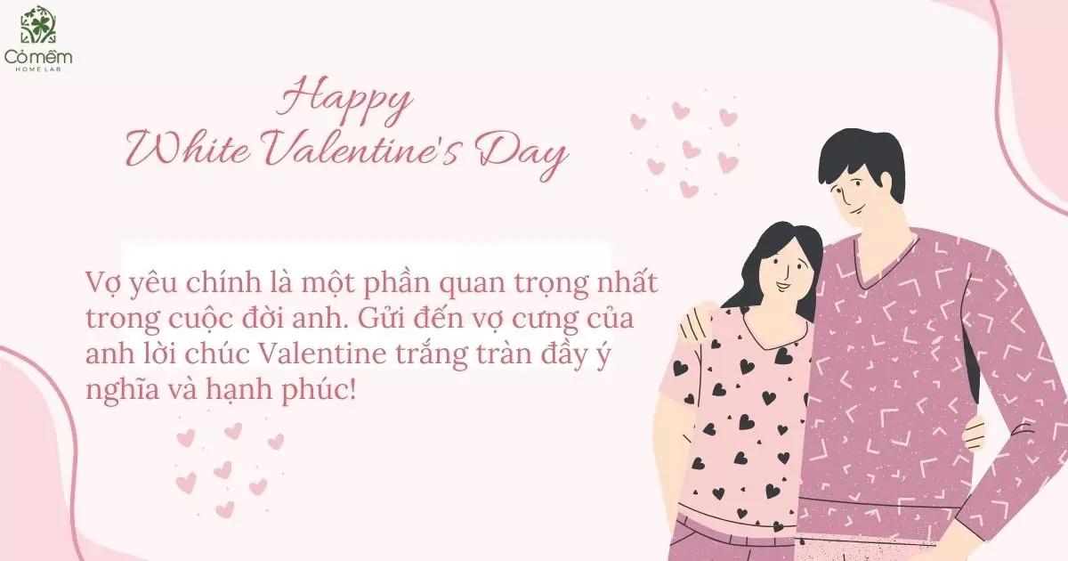 lời chúc valentine trắng