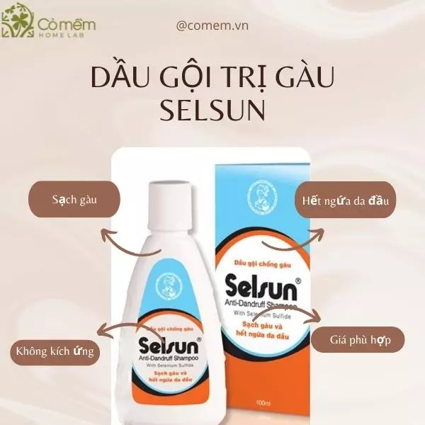 dầu gội trị gàu dành cho tóc nhuộm