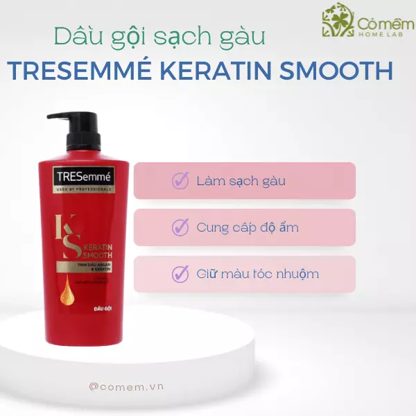 TRESemmé Keratin Smooth trị gàu cho tóc nhuộm