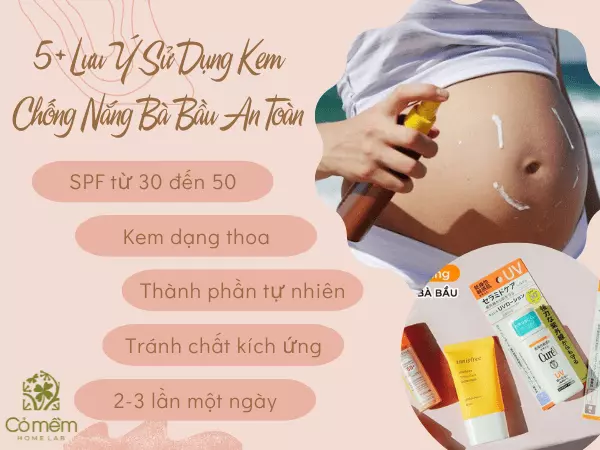 09+ Kem chống nắng dành cho bà bầu "thần dược" bao chị em