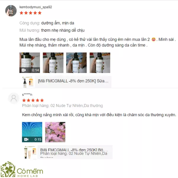 review cỏ mềm