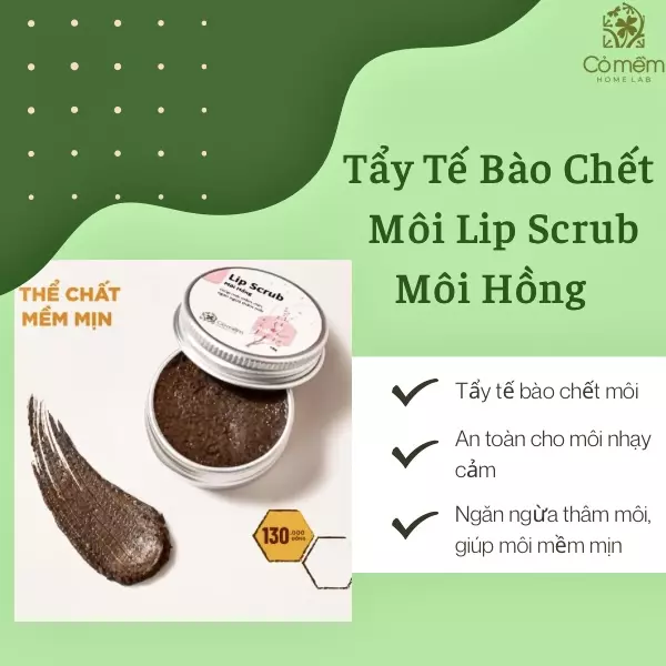 tẩy da chết môi